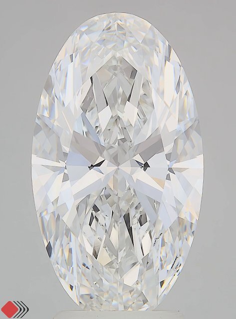 Diamant cultivé en laboratoire Moval de 4,10 carats VVS2 D