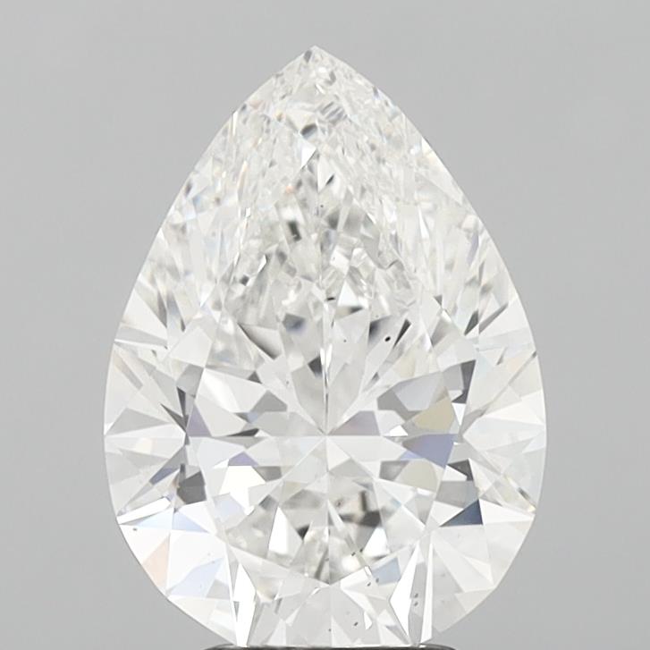4.10 Carat Pear Cut Lab Grown Diamond VS2F 