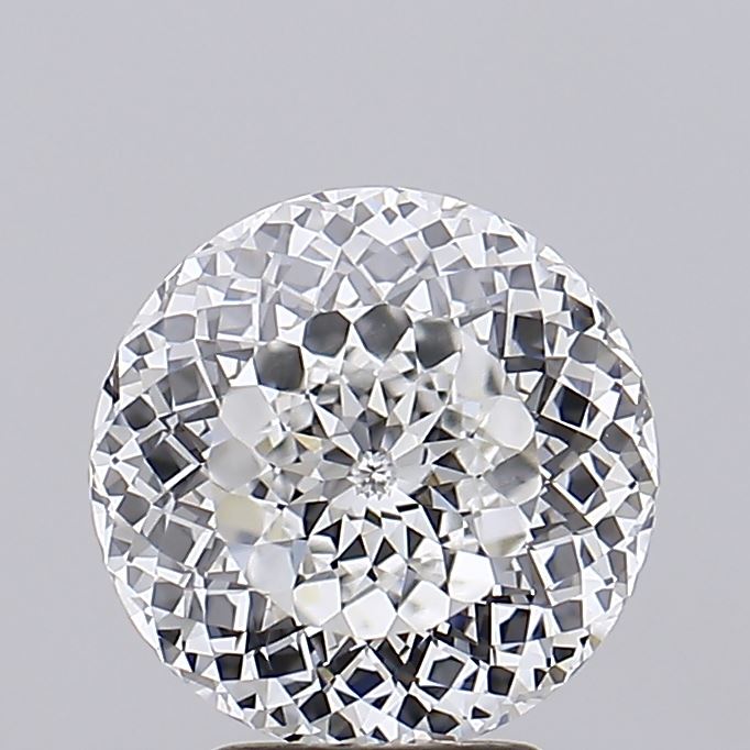 Diamant cultivé en laboratoire de taille portugaise de 4,10 carats VVS2 F
