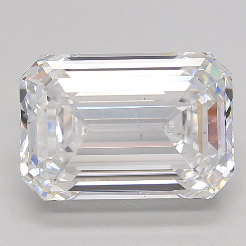 Diamant cultivé en laboratoire taille émeraude de 4,11 carats VS1 E