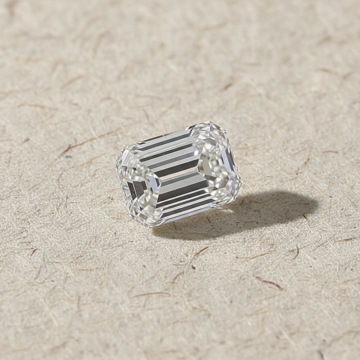 4.11 Carat Emerald Cut Lab Grown Diamond, VS1/E