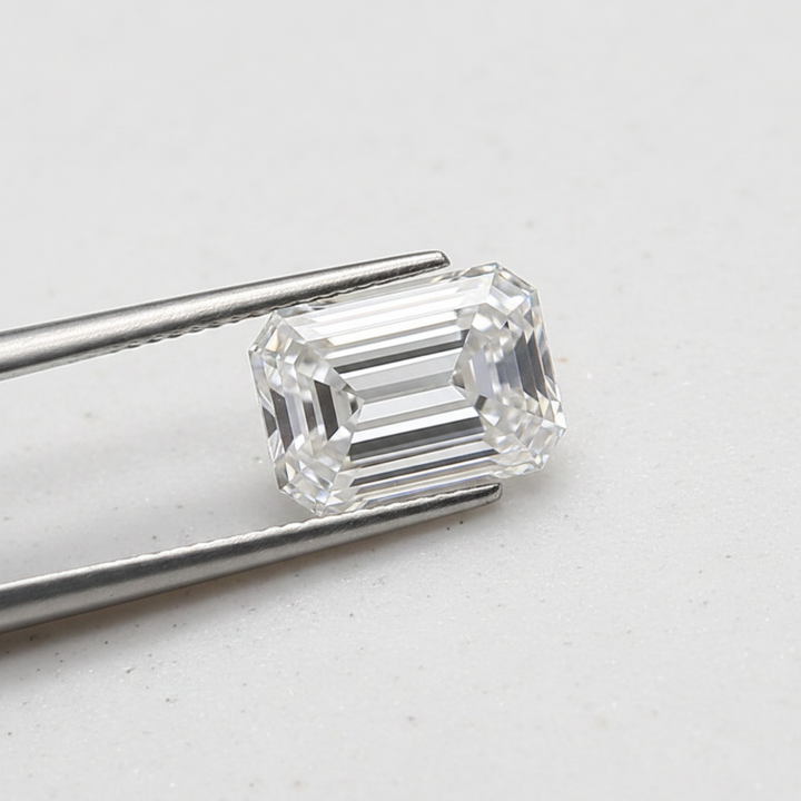 4.11 Carat Emerald Cut Lab Grown Diamond, VS1/E