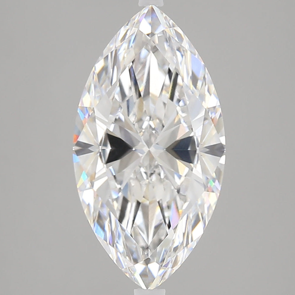 Diamant cultivé en laboratoire taille marquise de 4,12 carats VVS1E
