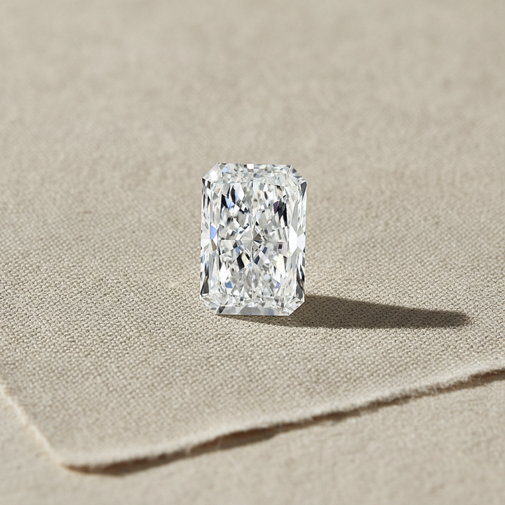4.13 Carat Radiant Lab Grown Diamond, VVS2/E
