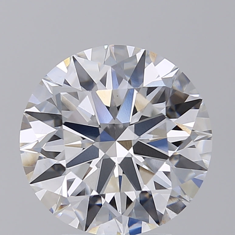Diamante redondo cultivado en laboratorio de 4,15 quilates VS2 E
