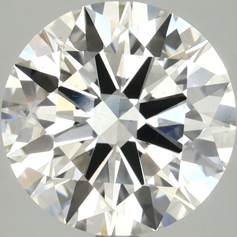 Diamante cultivado en laboratorio de talla redonda de 4,16 quilates VS2 F