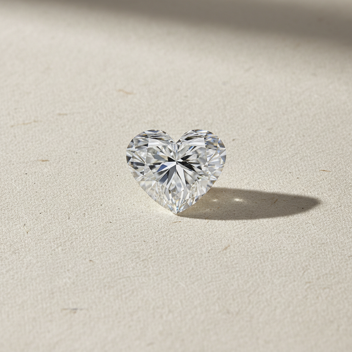 4.17 Carat Heart Cut Lab Grown Diamond VS2 D Color IGI Certified
