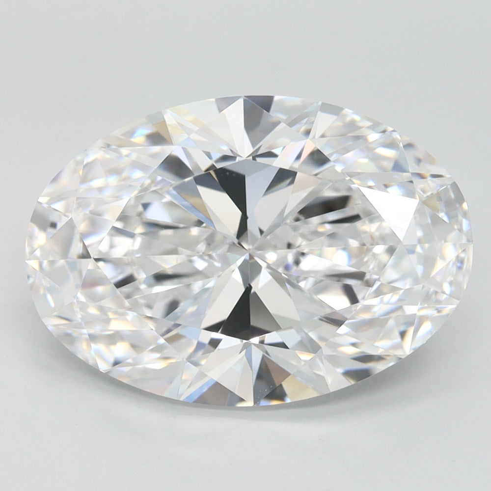 Diamante cultivado em laboratório com corte oval de 4,17 quilates VVS1 D