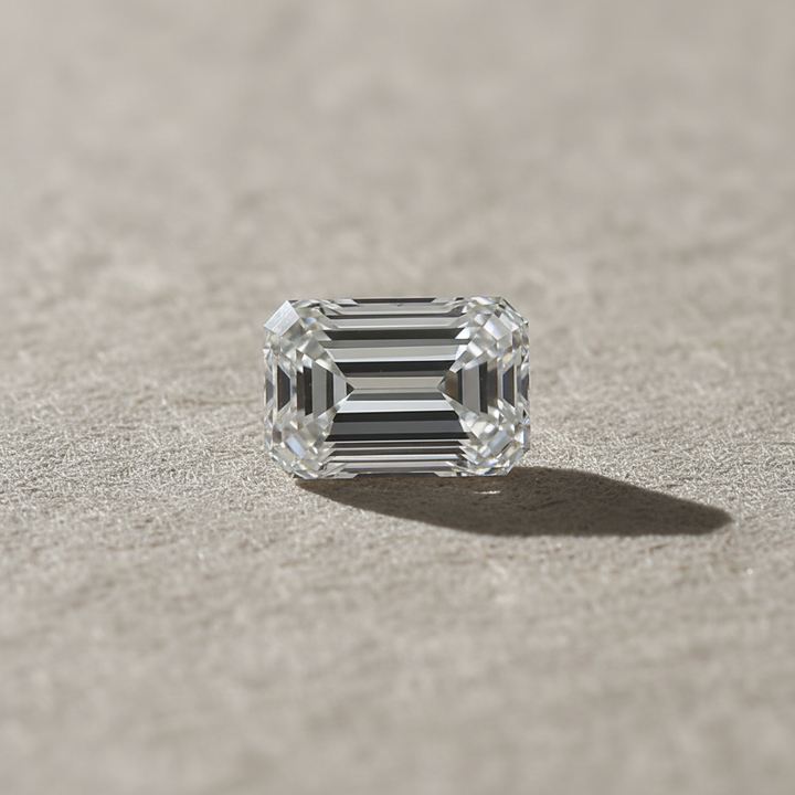4.19 Carat Emerald Cut Lab Grown Diamond, VS2/F