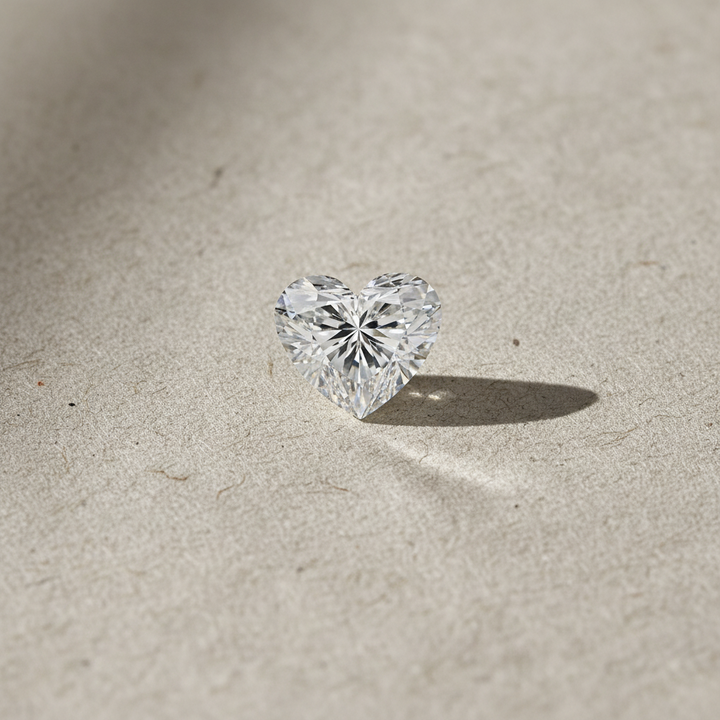 4.19 Carat Heart Cut Lab Grown Diamond VVS2 D Color IGI Certified

