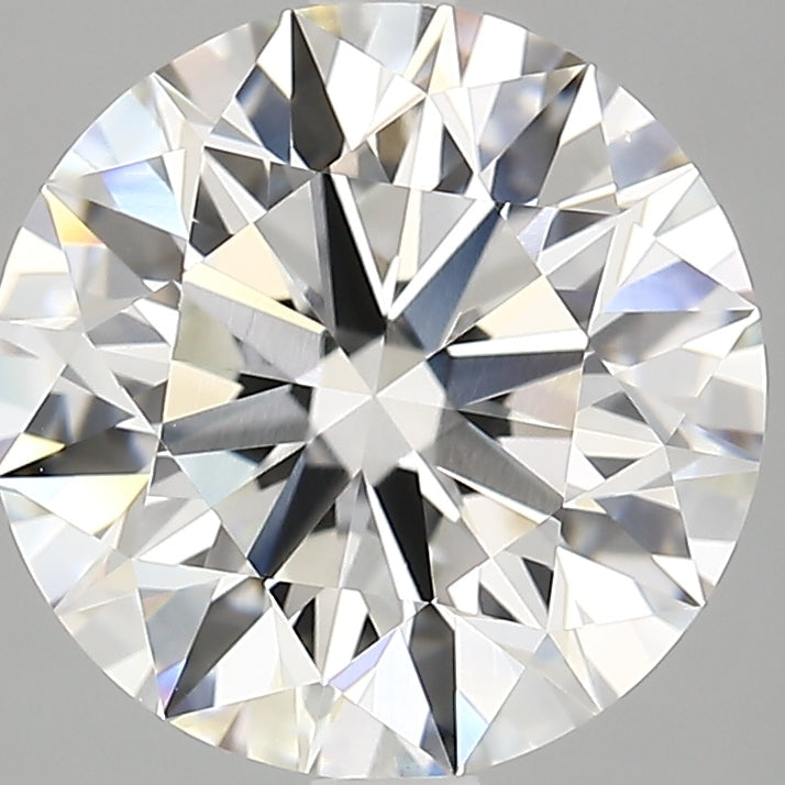 Diamante cultivado en laboratorio de talla redonda de 4,20 quilates VVS2 F