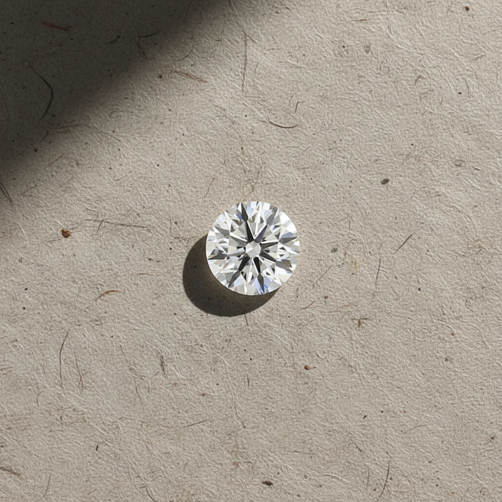 4.20 Carat Round F VVS2 Lab Grown Diamond Ideal Cut IGI Certified