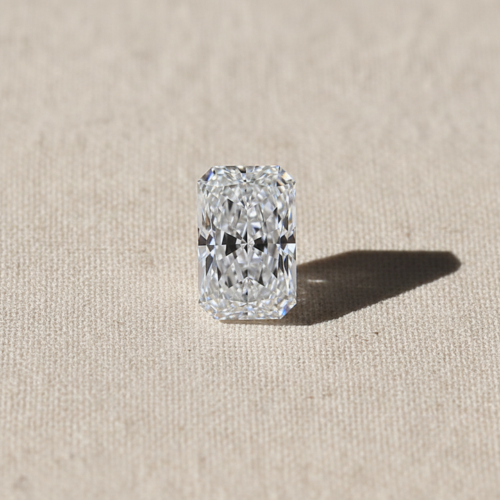 4.21 Carat Radiant Lab Grown Diamond, VVS1/D