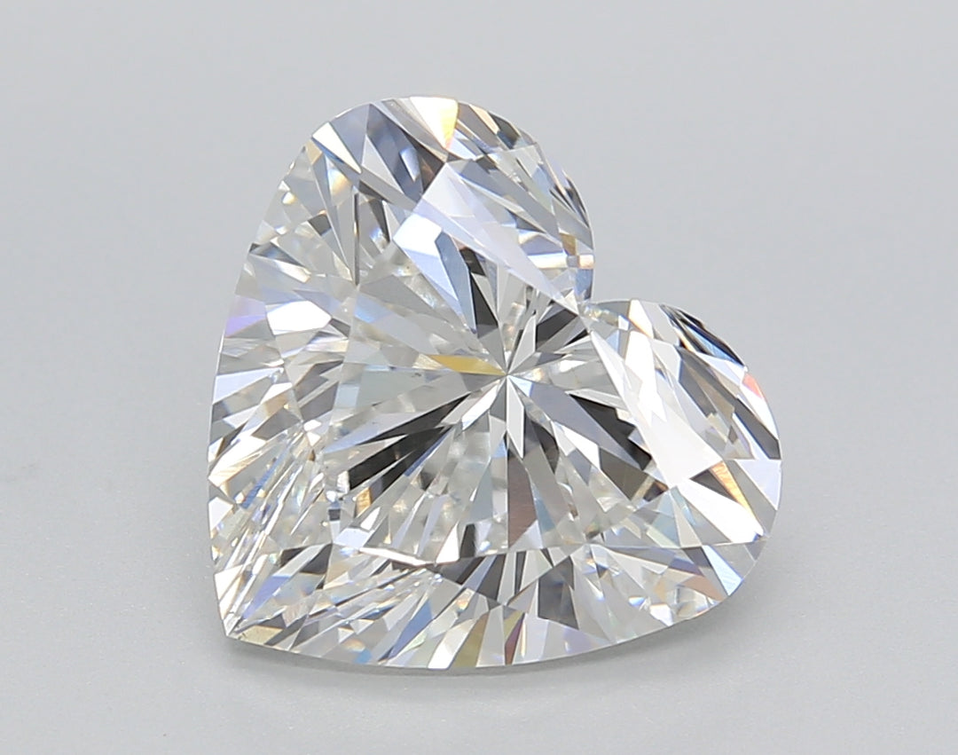 4.22 CT IGI Certified Heart Cut Lab-Grown Diamond in F Color