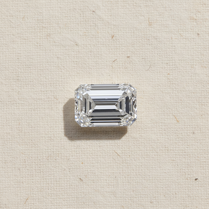 4.22 Carat Emerald Cut Lab Grown Diamond, VVS2/E