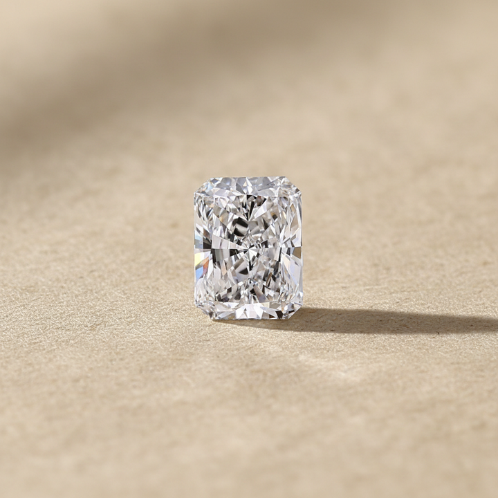 4.24 Carat Radiant Lab Grown Diamond, VVS1/F