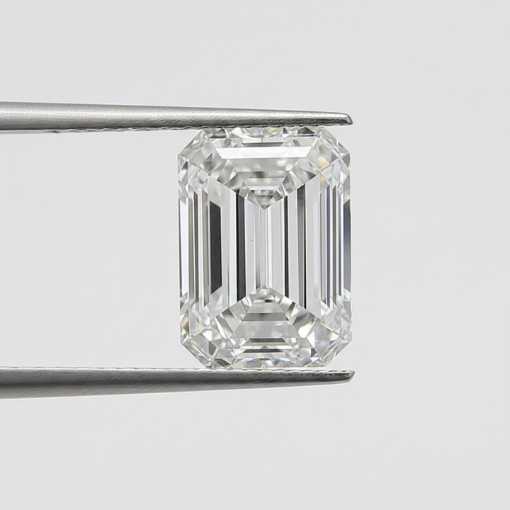 4.27 Carat Emerald Cut Lab Grown Diamond, VS2/E