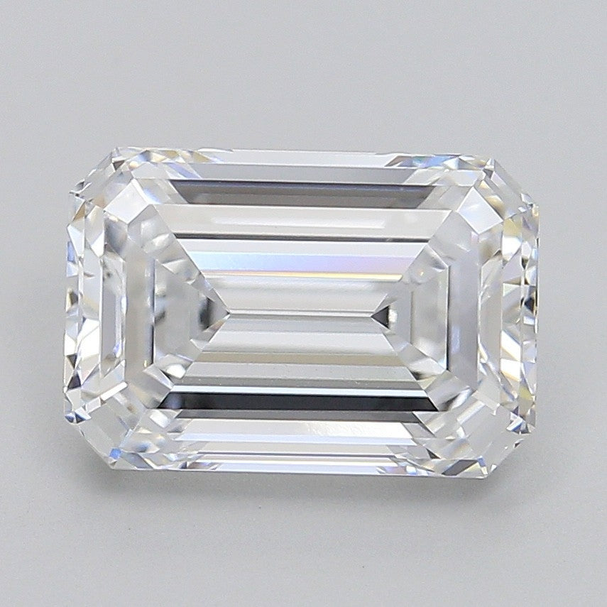 Diamant cultivé en laboratoire taille émeraude de 4,31 carats VVS2 D