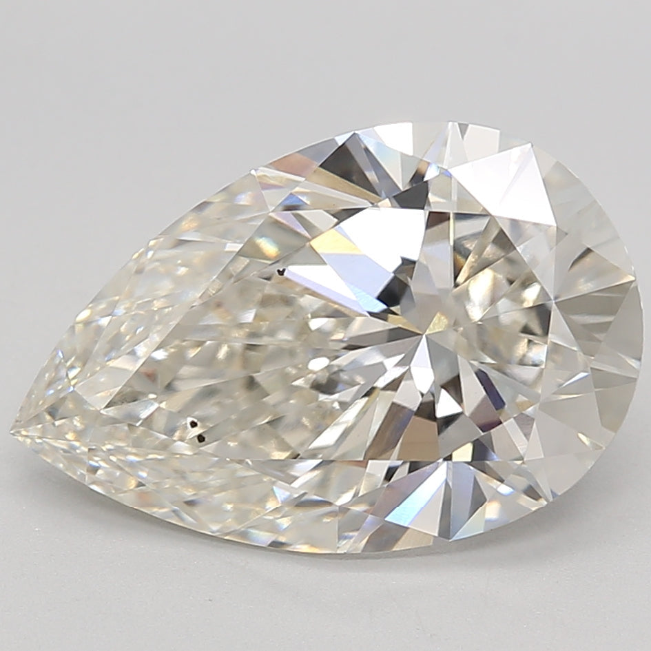 4.35 Carat Pear Cut Lab Grown Diamond VS2 H