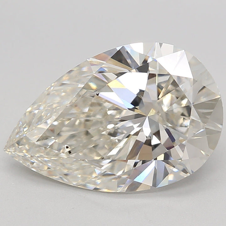 4.35 Carat Pear Cut Lab Grown Diamond VS2 H