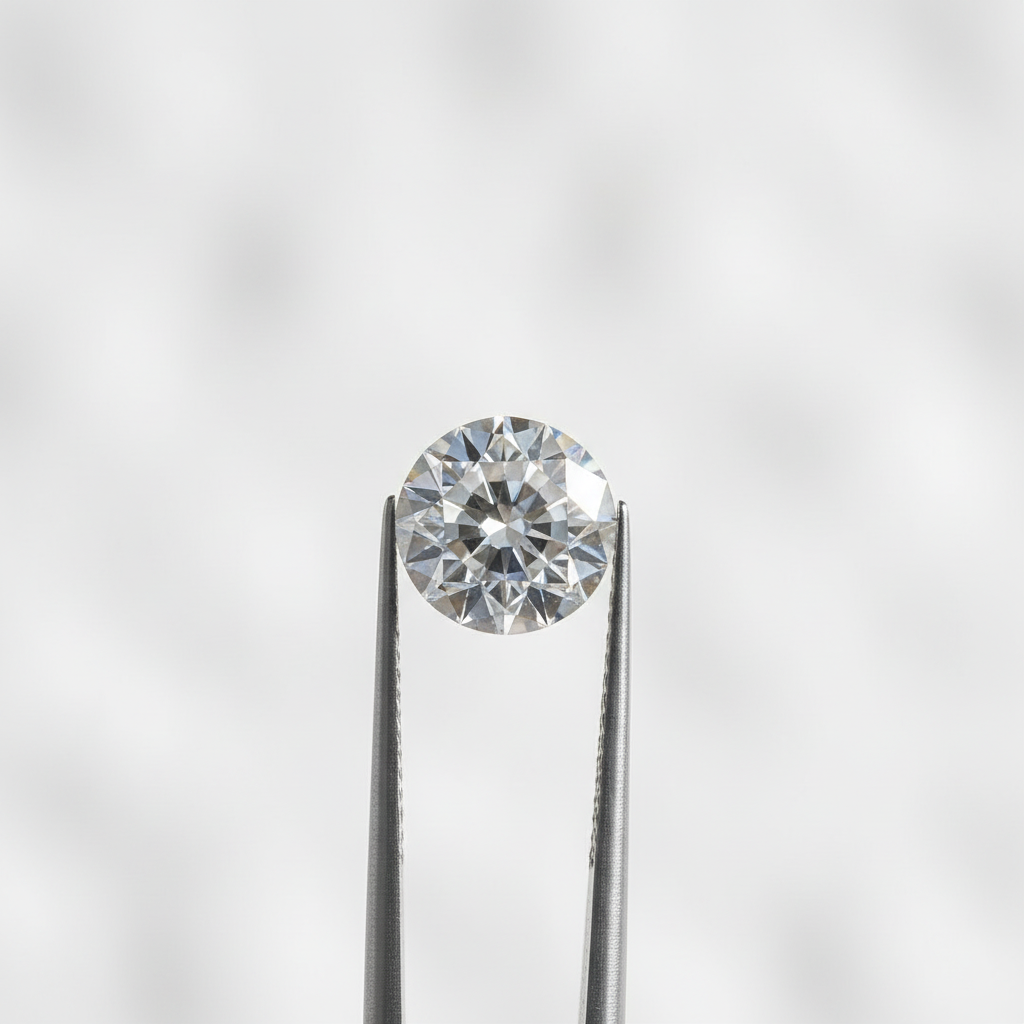 Diamant cultivé en laboratoire de taille portugaise de 4,38 carats, VS1/F