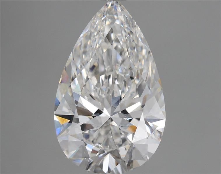4.39 Carat Pear Cut Lab Grown Diamond VS2F