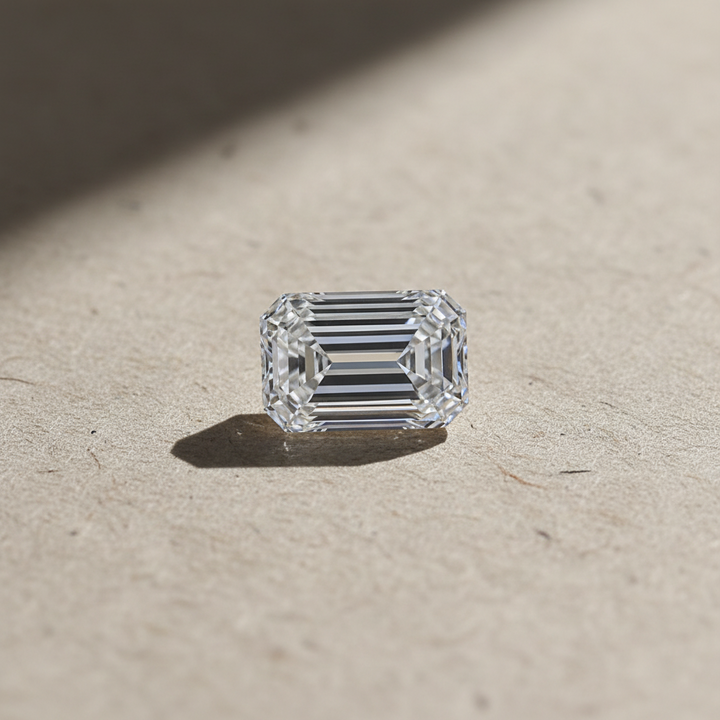 4.41 Carat Emerald Cut Lab Grown Diamond, VS1/E