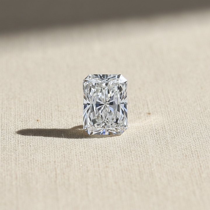 4.46 Carat Radiant Lab Grown Diamond, VVS1/F