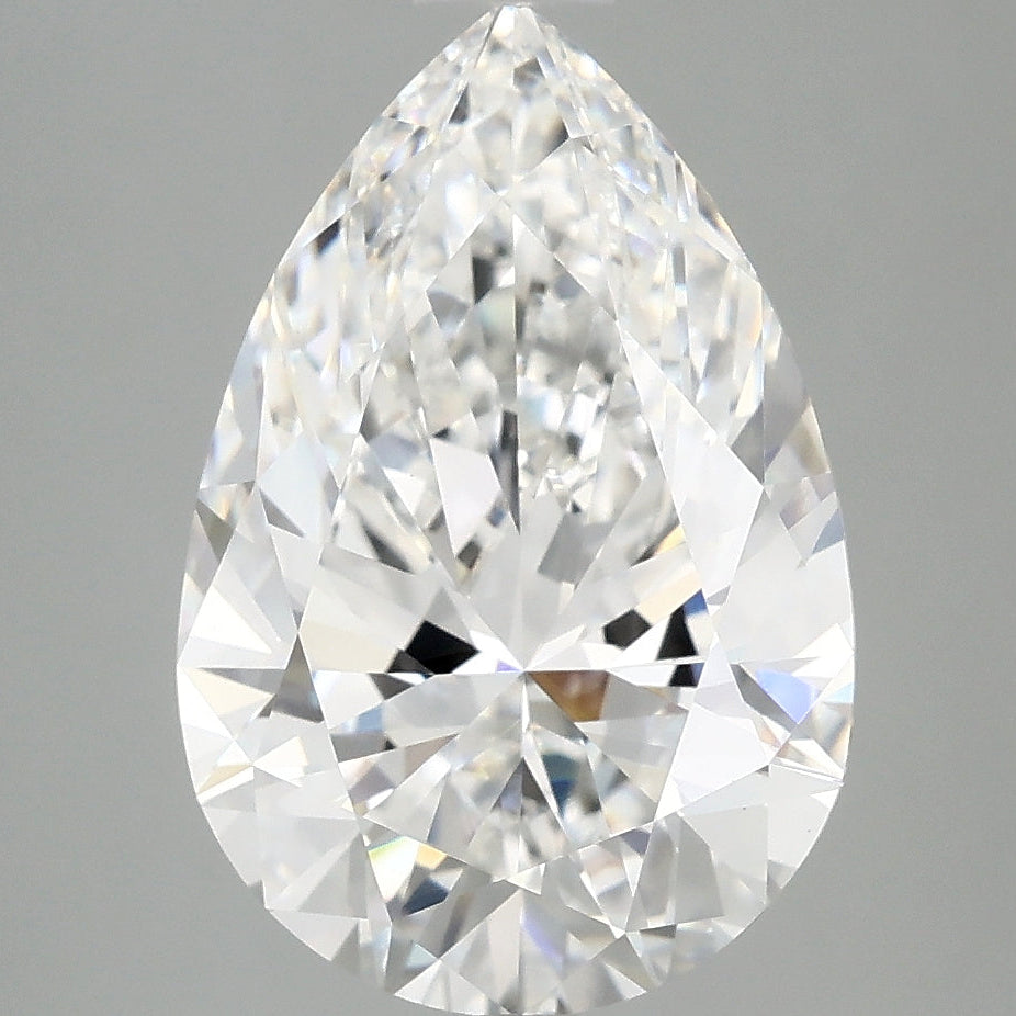4.48 Carat Pear Cut Lab Grown Diamond VVS2E