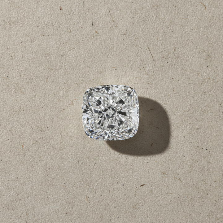 4.50 Carat Cushion Square Cut Lab Grown Diamond, VS1/D