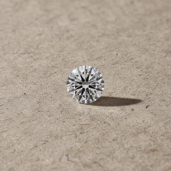 Diamante redondo cultivado en laboratorio de 4,50 quilates, VVS2/G
