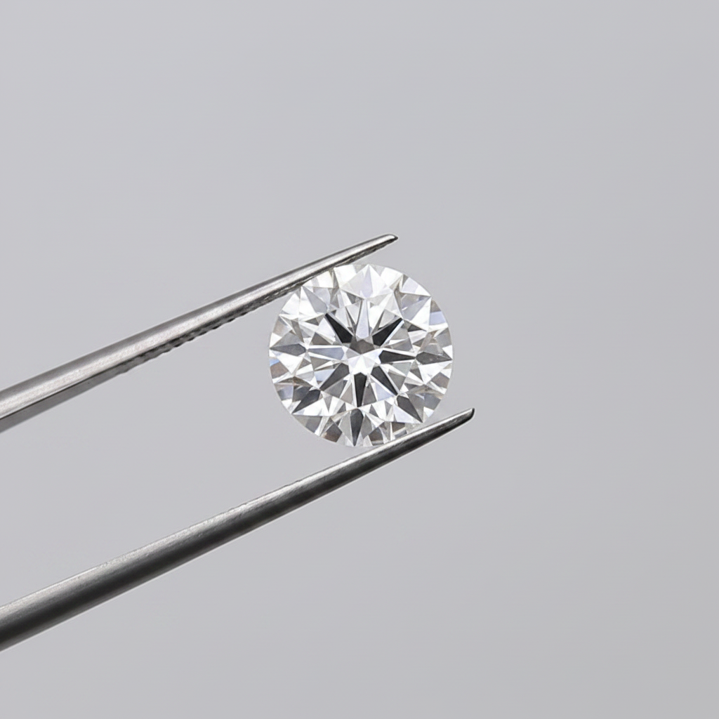 Diamante redondo cultivado en laboratorio de 4,50 quilates, VVS2/G