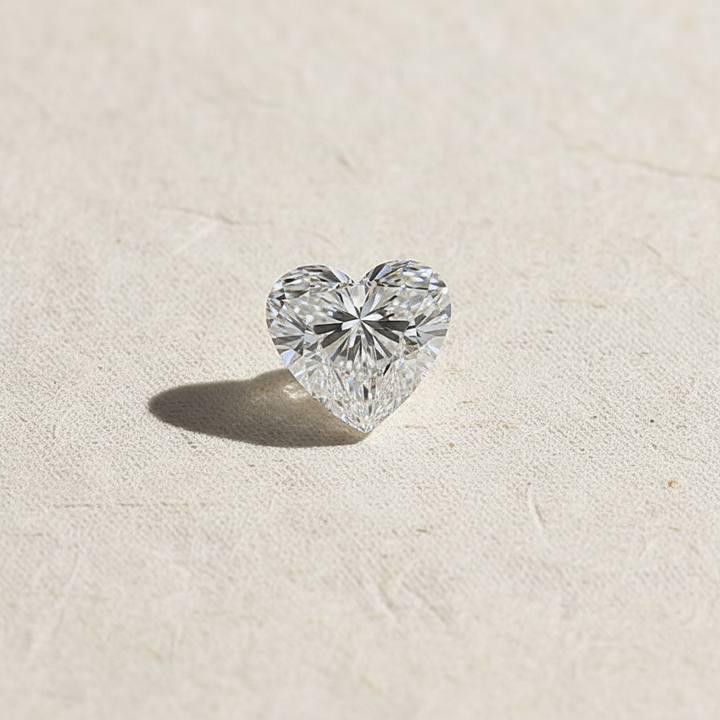 4.51 Carat Heart Cut Lab Grown Diamond VS2 F Color IGI Certified
