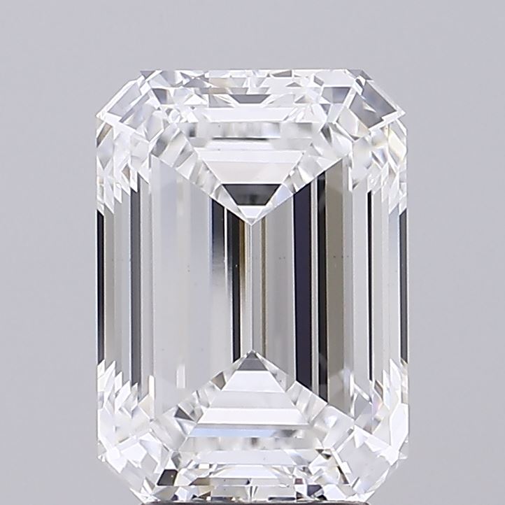 Diamant cultivé en laboratoire taille émeraude de 4,54 carats VS1 D