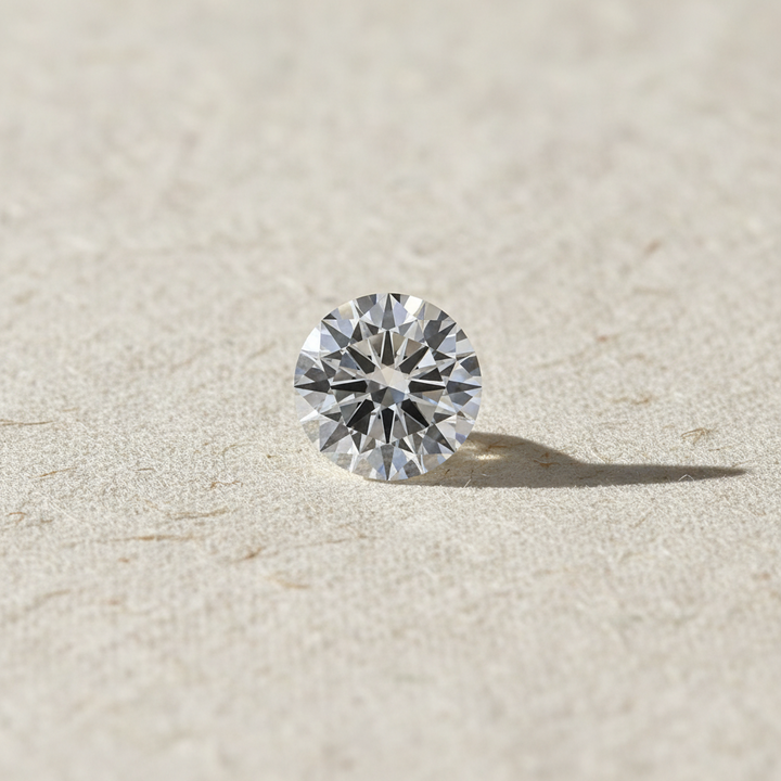 4.56 Carat Round Cut Lab Grown Diamond, VVS2/D