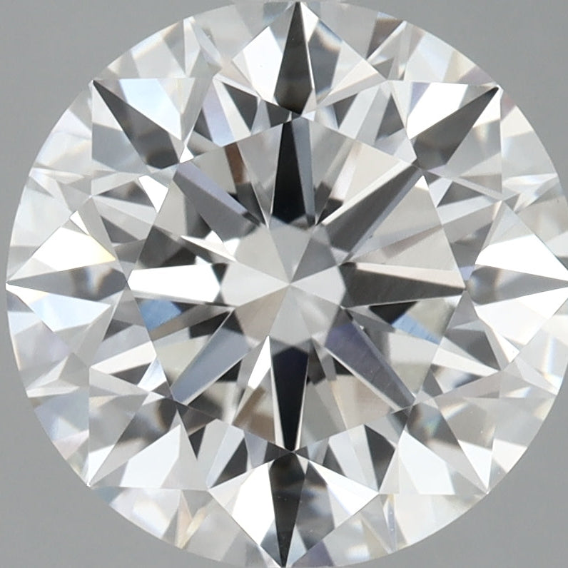 Diamante cultivado en laboratorio de talla redonda de 4,62 quilates VVS2 F