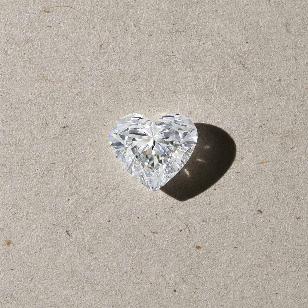 4.70 Carat Heart Cut Lab Grown Diamond VS2 E Color IGI Certified
