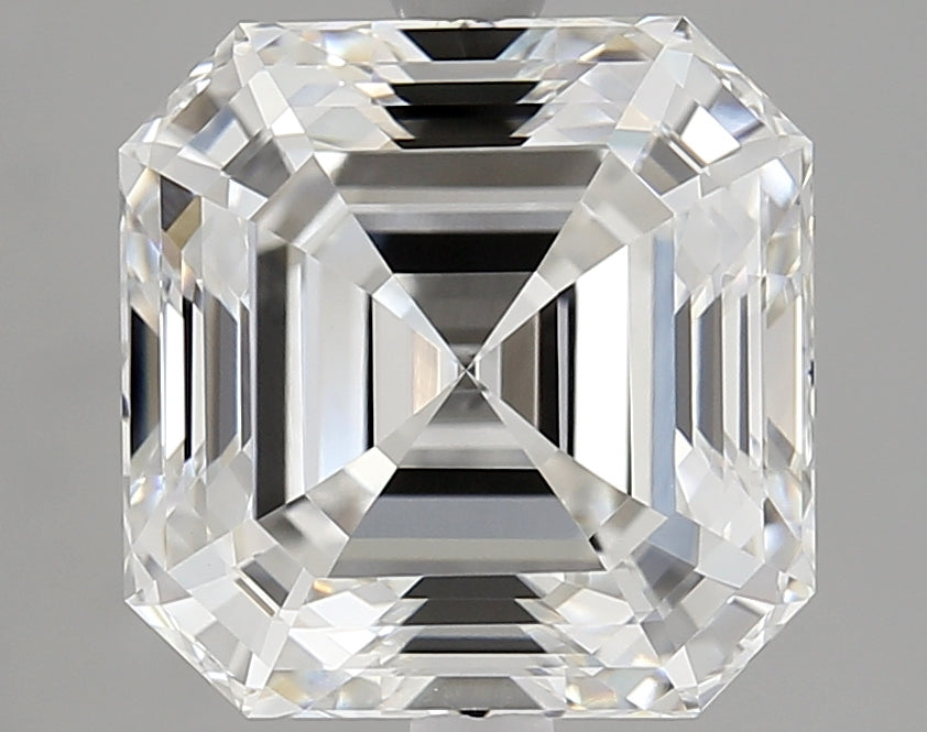 Diamant cultivé en laboratoire Asscher de 4,91 carats, VVS2/E