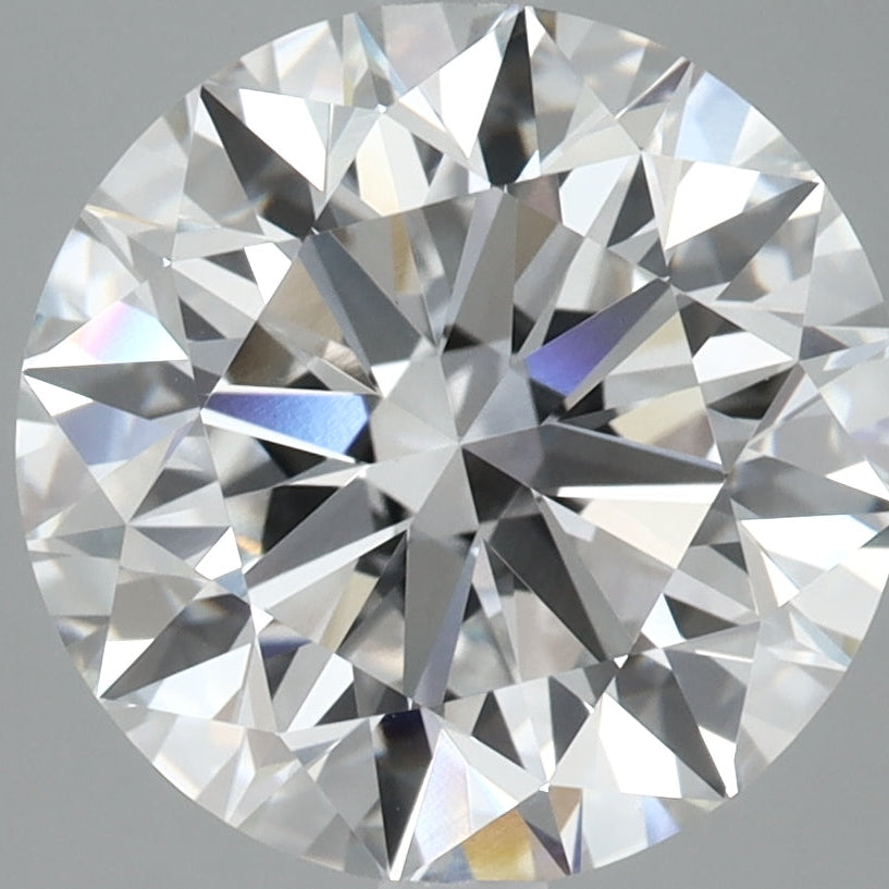 Diamante coltivato in laboratorio a taglio rotondo da 4,91 carati VVS2 D