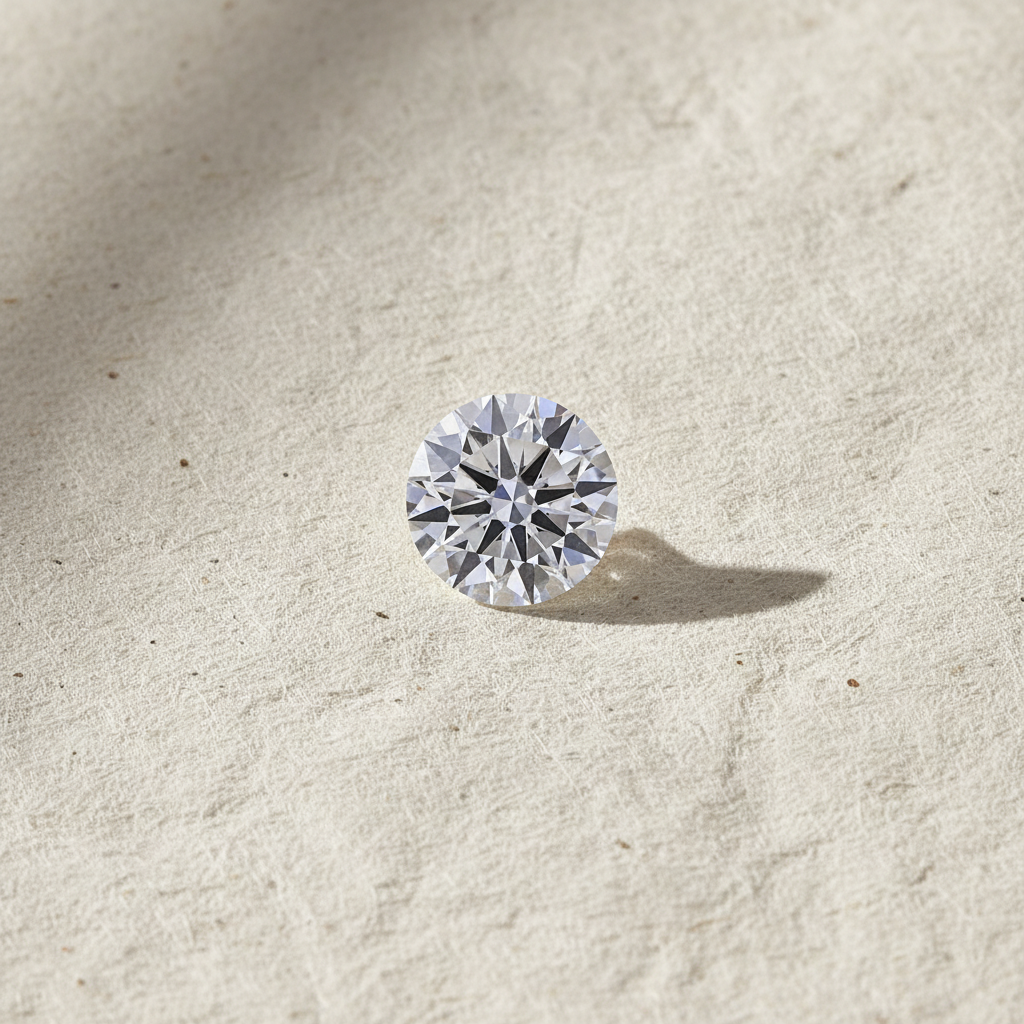 5.01 Carat Round D VVS2 Lab Grown Diamond Ideal Cut IGI Certified