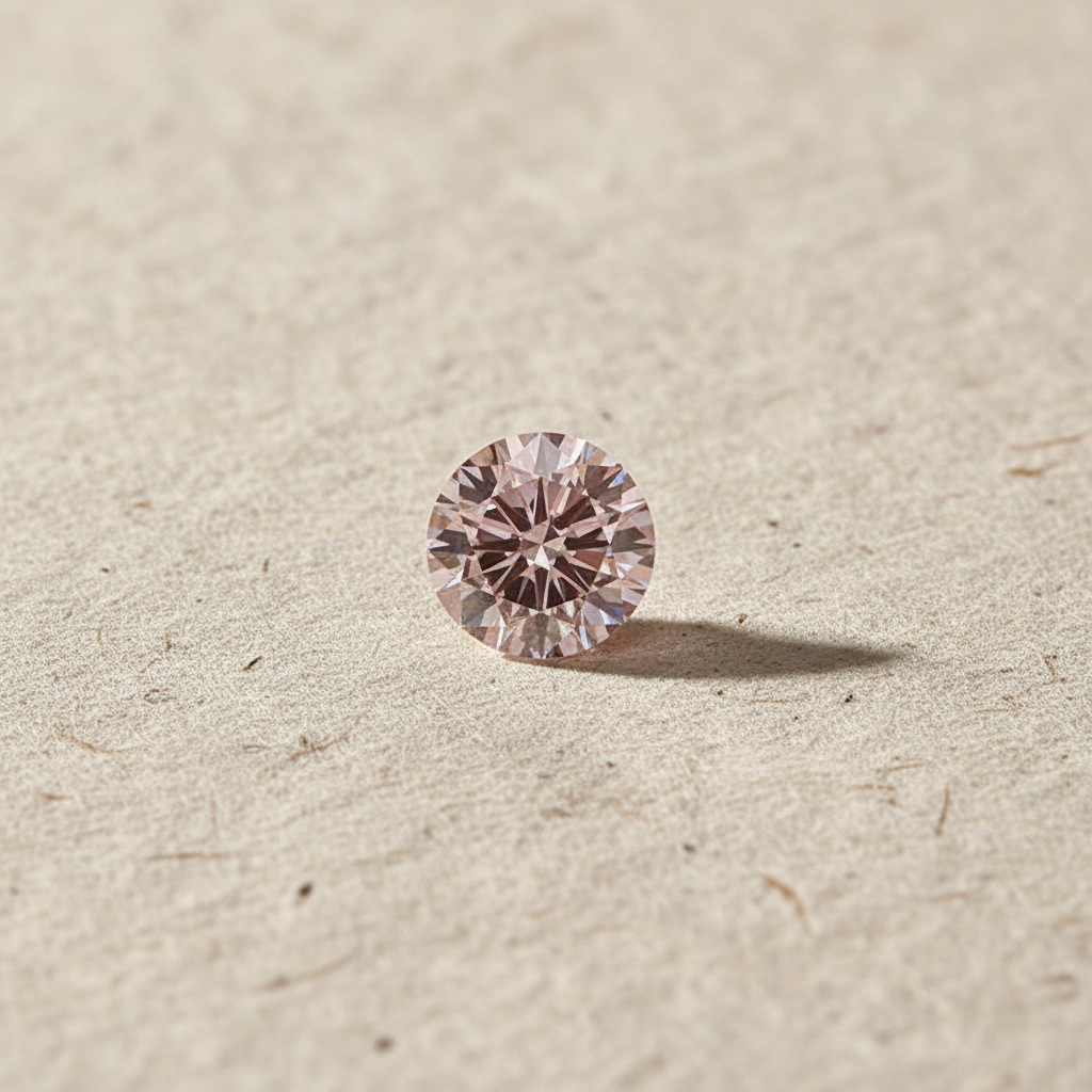 5.01 Carat Round Fancy Intense Pink Lab Grown Diamond VS1 IGI Certified