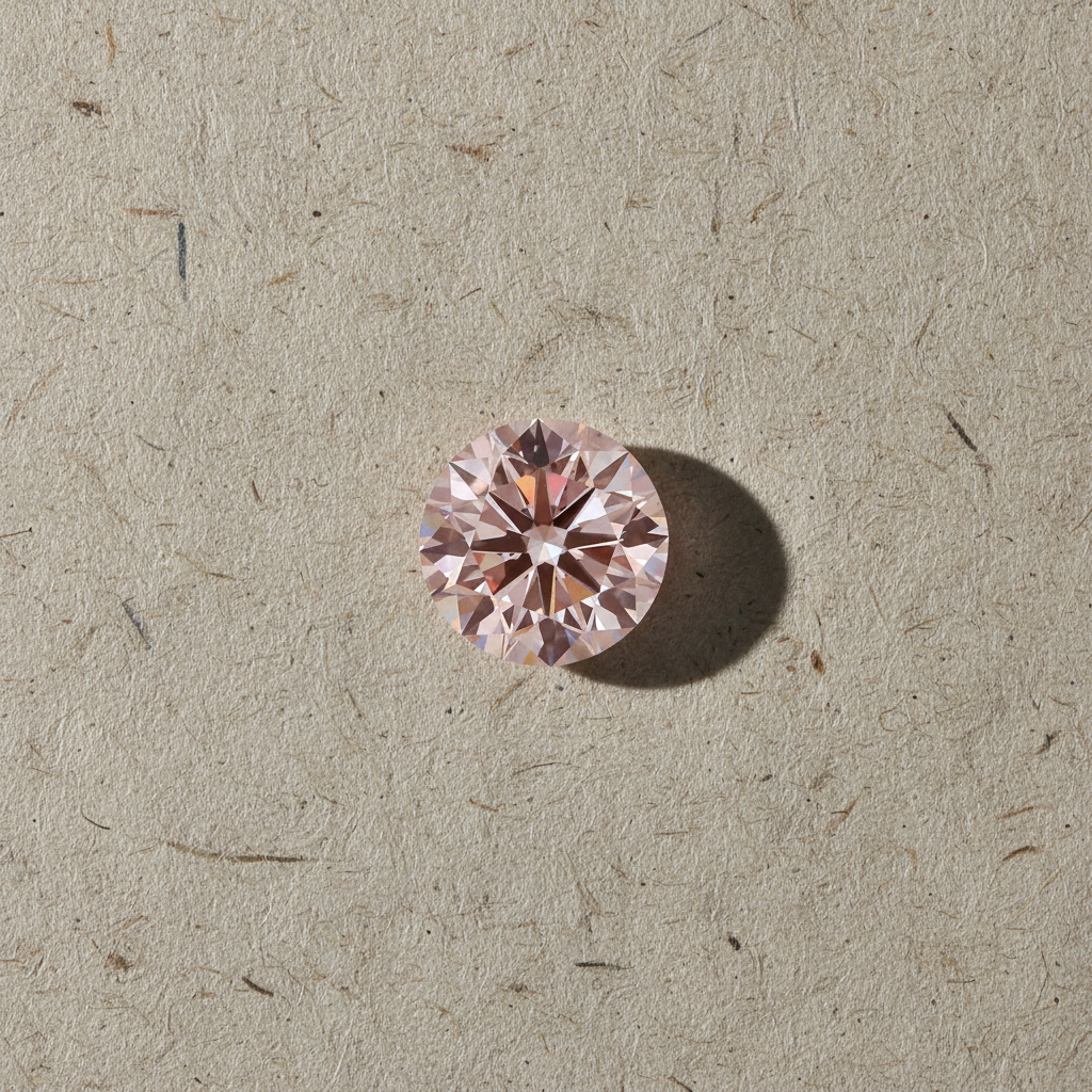5.01 Carat Round Fancy Pink Lab Grown Diamond VS1 IGI Certified