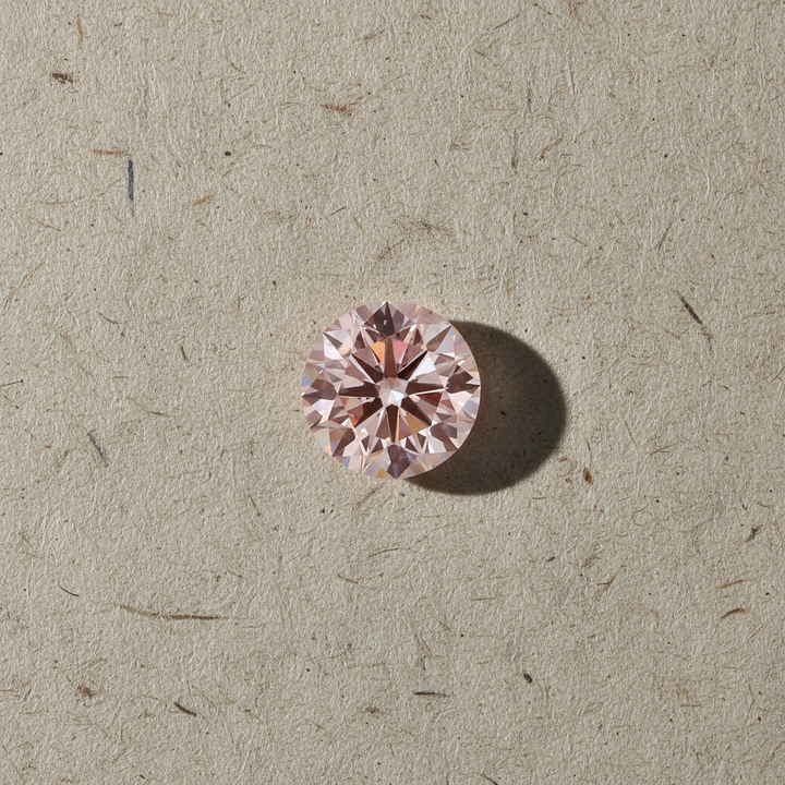 5.01 Carat Round Fancy Pink Lab Grown Diamond VS1 IGI Certified