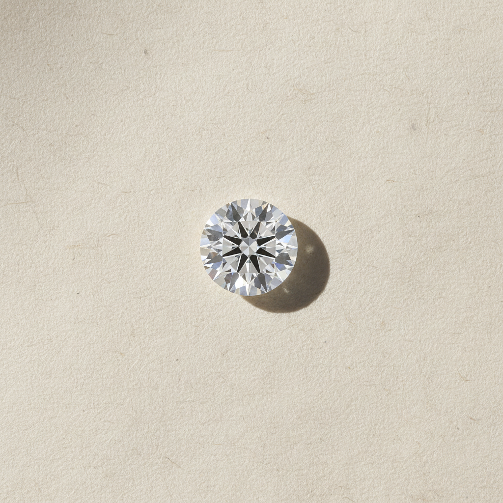 5.07 Carat Round F VVS2 Lab Grown Diamond Ideal Cut IGI Certified