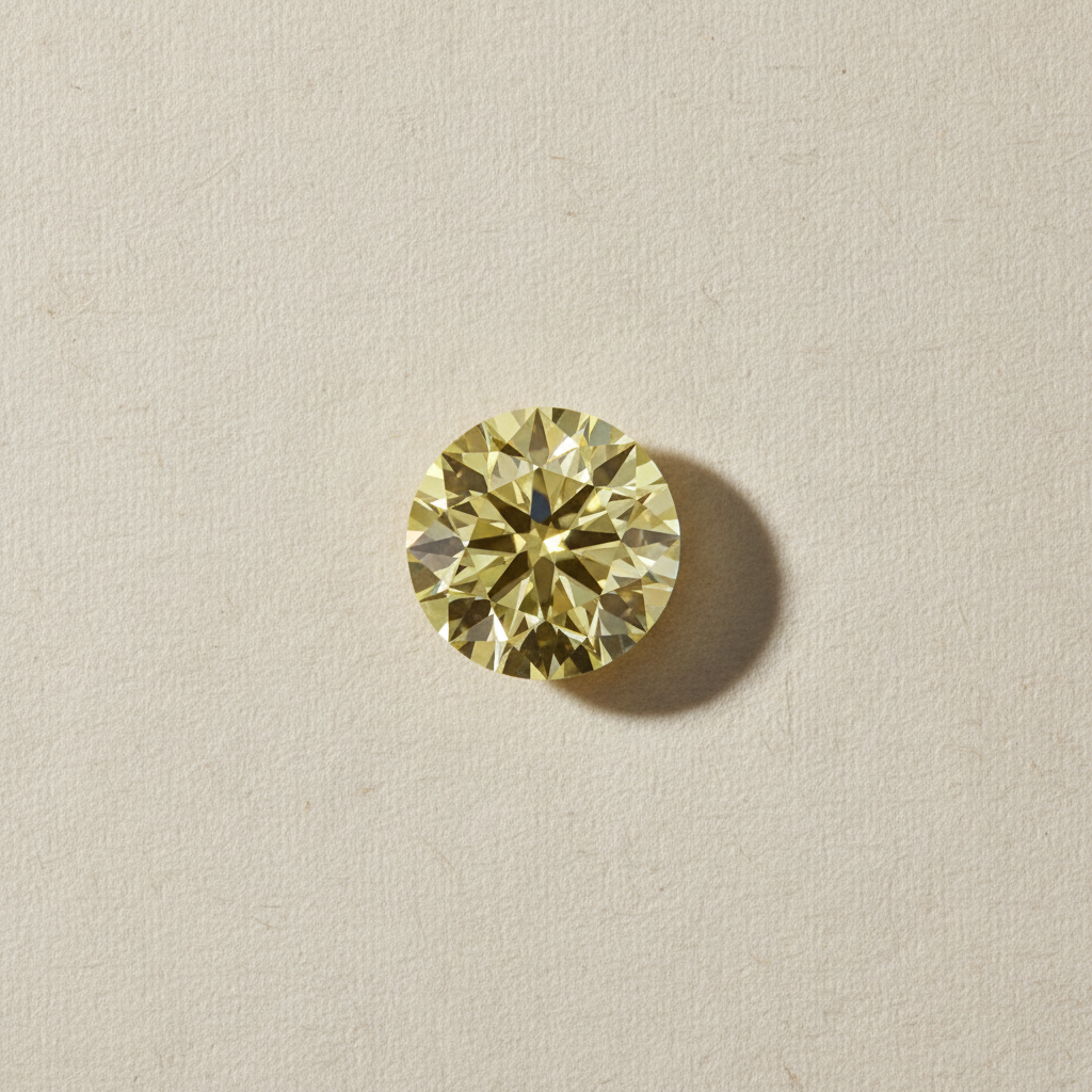 5.07 Carat Round Fancy Intense Yellow Lab Grown Diamond VVS2 IGI Certified