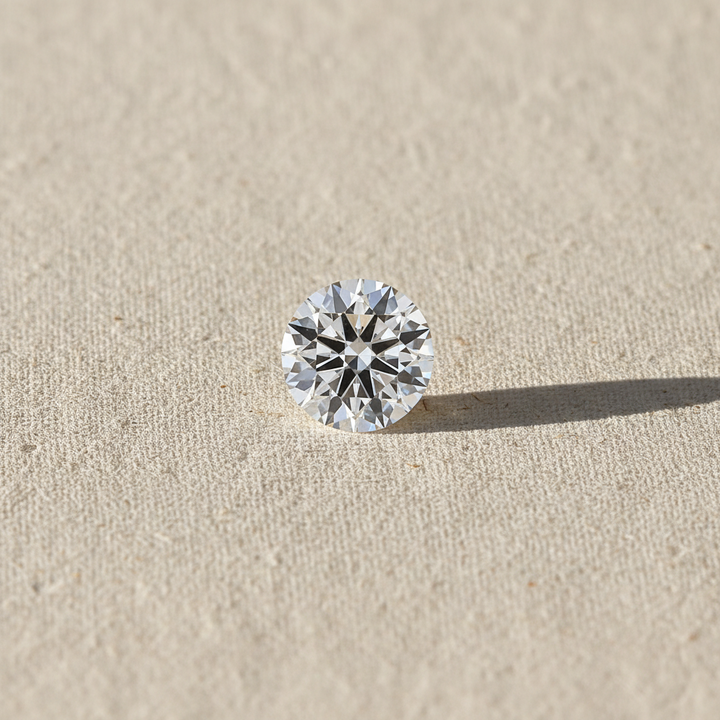 5.17 Carat Round F VVS1 Lab Grown Diamond Ideal Cut IGI Certified