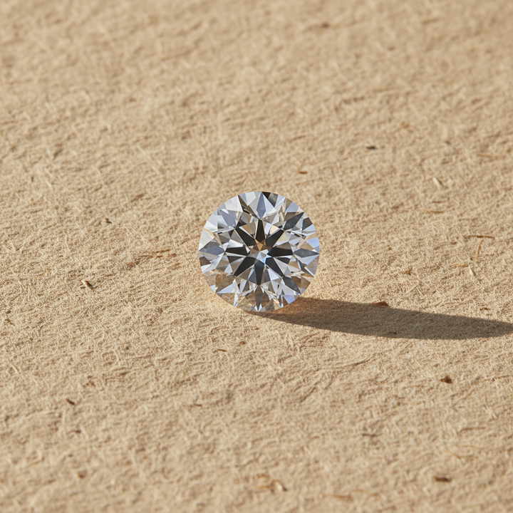 5.50 Carat Round F VVS1 Lab Grown Diamond Ideal Cut IGI Certified