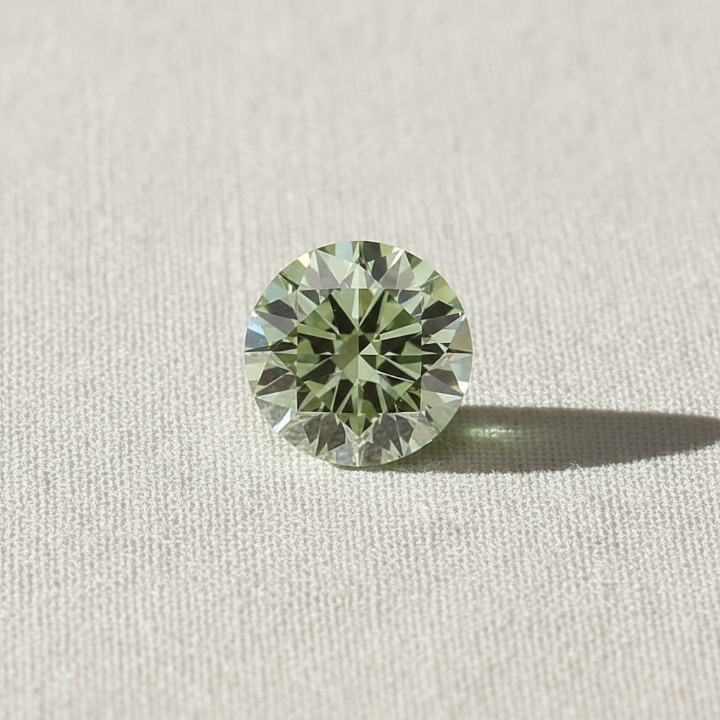 5.57 Carat Round Fancy Vivid Green Lab Grown Diamond VS1 IGI Certified