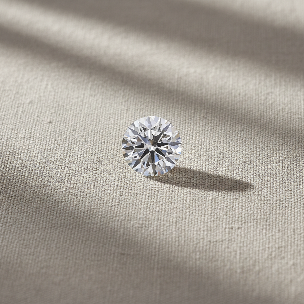 5.74 Carat Round D VVS2 Lab Grown Diamond Ideal Cut IGI Certified