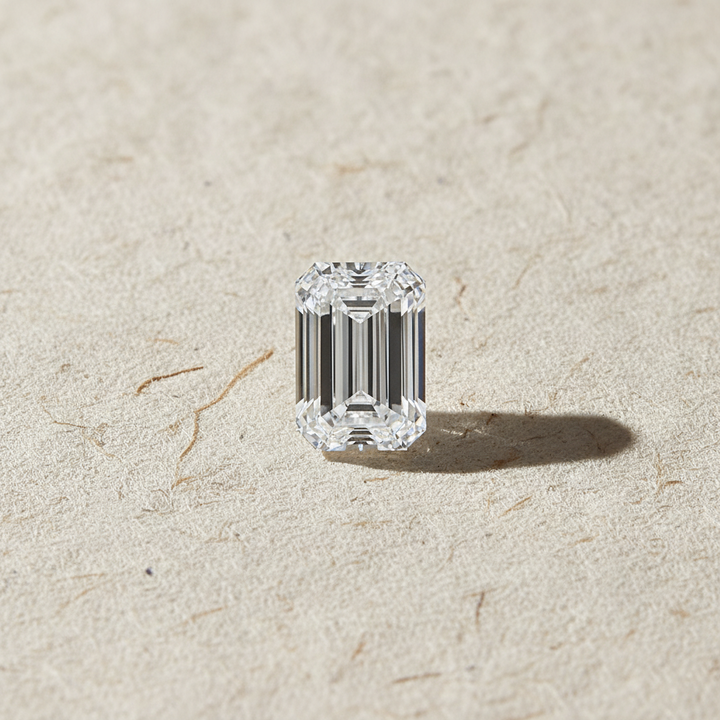 5.00 Carat Emerald Cut Lab Grown Diamond, VS1/D